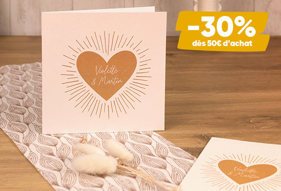 Cartes et faire-part personnalisés