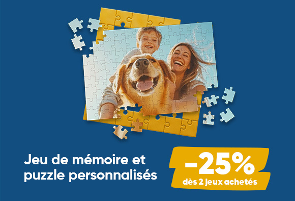 -25% dès 2 jeux personnalisés achetés