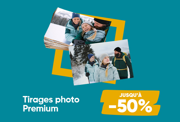 Tirages photo : jusqu'à -50% !