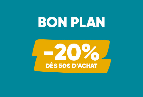 -20% dès 40€ d'achat