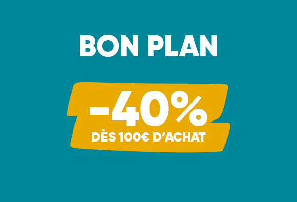 -40% dès 80€ d'achat
