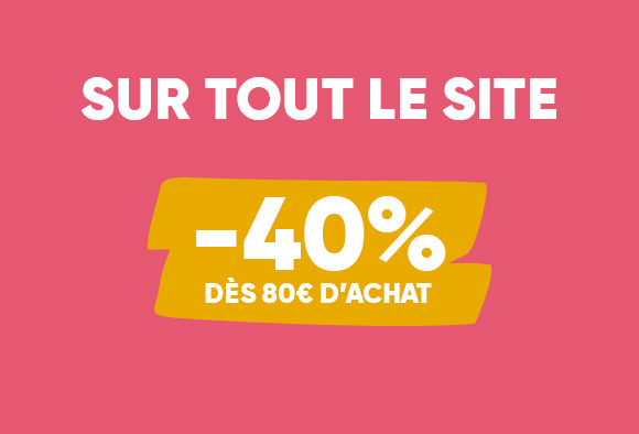 -40% dès 80€ d\\\\\\\'achat