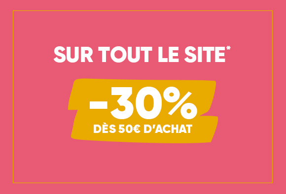 -30% dès 50€ d'achat