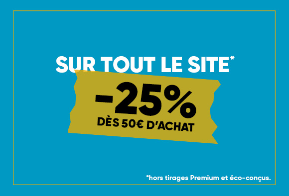 Tout le site à -25% dès 50€