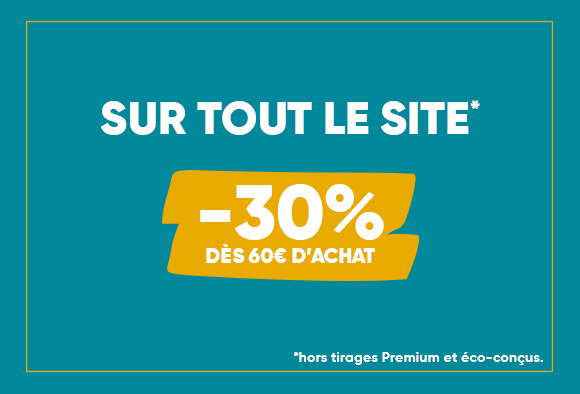 -30% sur tout le site dès 60€ d'achat