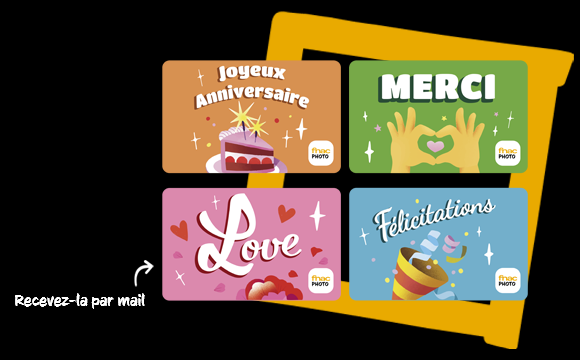 E-carte cadeau Fnac Photo